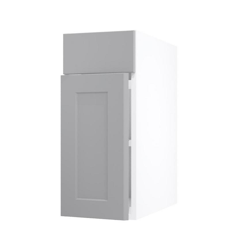 Frome Dove Grey 300 Standard Door CAD Cut Out Angled Open Unit