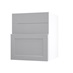Frome Dove Grey 600 Hob Door Or Pan Drawer Front CAD Cut Out Angled Open Unit