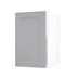 Frome Dove Grey 450 Full Height Door CAD Cut Out Angled Open Unit