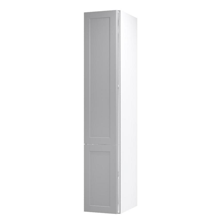 Frome Dove Grey 400 Tall Larder Door CAD Cut Out Angled Open Unit