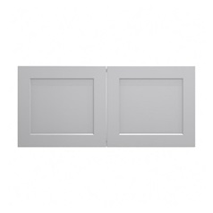 Frome Dove Grey 1000 Tall Bridging Unit Doors (Pair) CAD Cut Out Primary