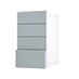 Frome Matt Mist 400 Deep Drawer Front CAD Cut Out Angled Open Unit