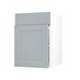 Frome Matt Mist 500 Standard Door CAD Cut Out Angled Open Unit
