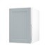 Frome Matt Mist 500 Full Height Door CAD Cut Out Angled Open Unit