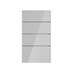 Winterton Gloss Dove Grey 400 Deep Drawer Front CAD Cut Out Front Unit