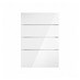 Winterton Gloss White 500 Drawer Front CAD Cut Out Front Unit