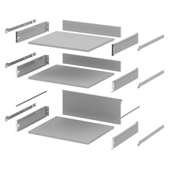 600mm 3 Drawer Flat Pack