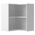 White 720mm x 631mm x 631mm Flat Pack Corner Wall Cabinet