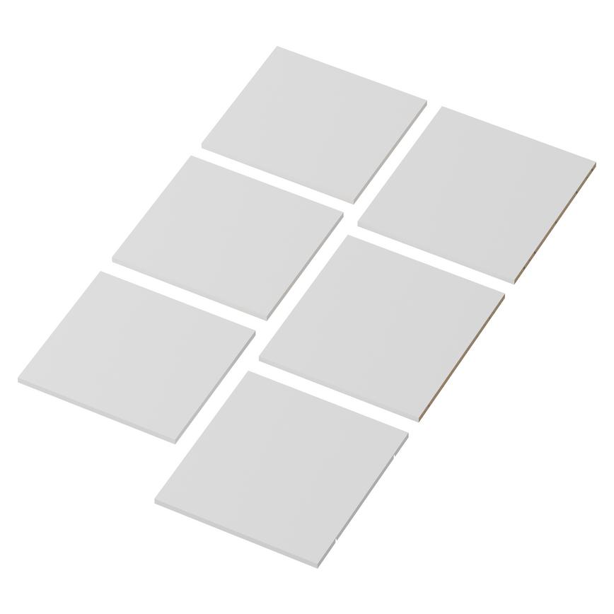 White 1942mm x 500mm x 575mm Flat Pack Larder Tower Cabinet Pack 2 of 2