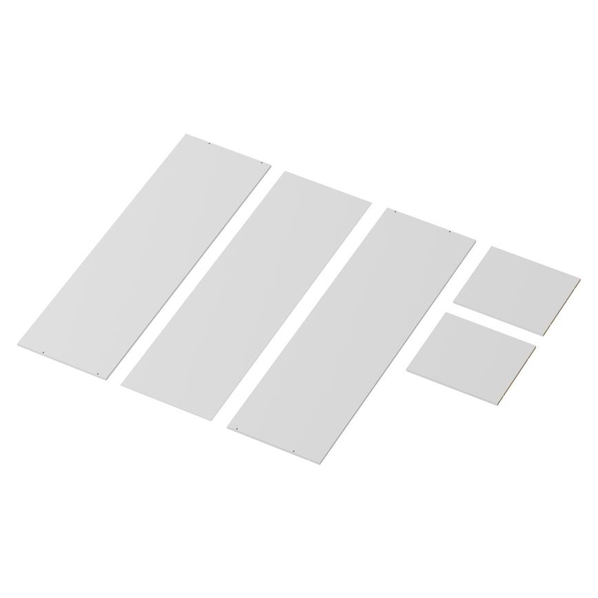 White 1942mm x 600mm x 575mm Flat Pack Larder Tower Cabinet Pack 1 of 2