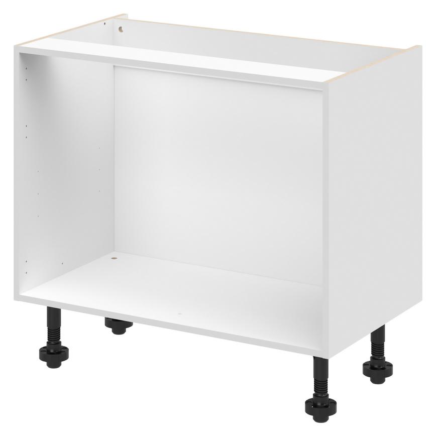 White 1000mm Drawer Base Corner Cabinet
