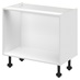 White 1000mm Drawer Base Corner Cabinet