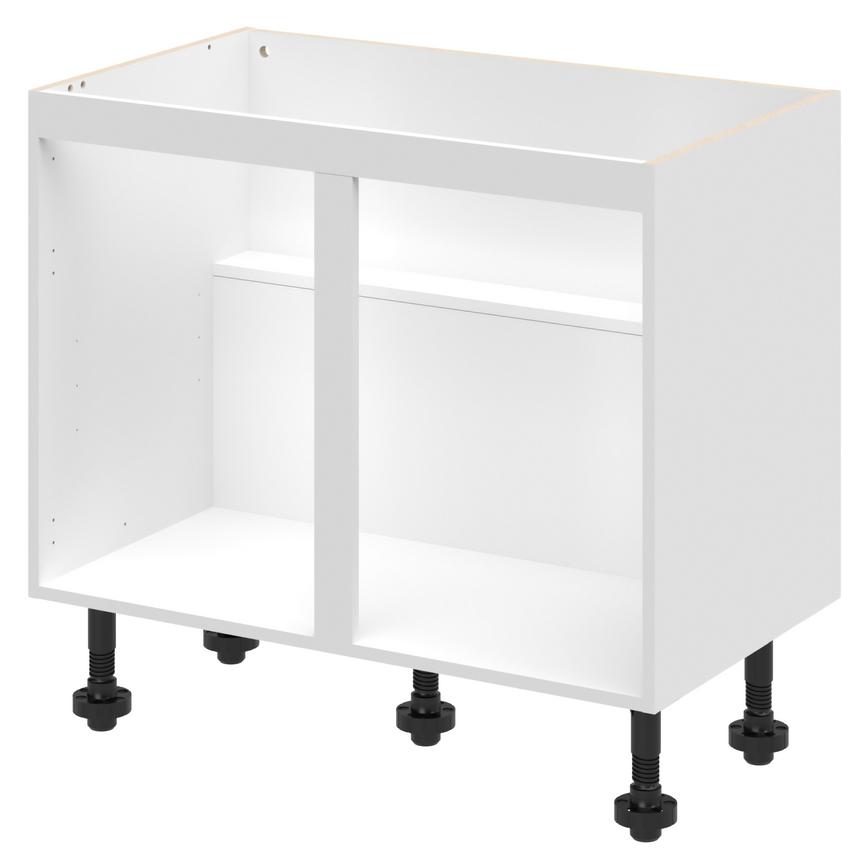 White 1000mm Sink Base Cabinet