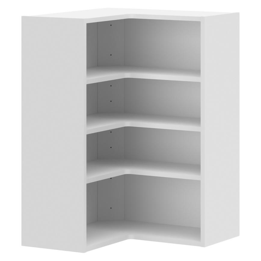 White 631 L Shaped Corner Tall Wall Cabinet