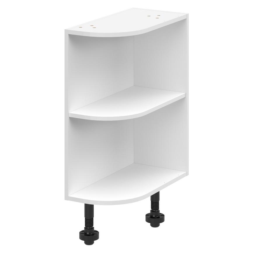 White 300 Curved Base Cabinet