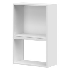 White 600mm Tall Integrated Microwave Topbox Cabinet