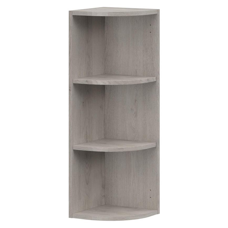 Light Grey Oak Tall Curved Wall Cabinet
