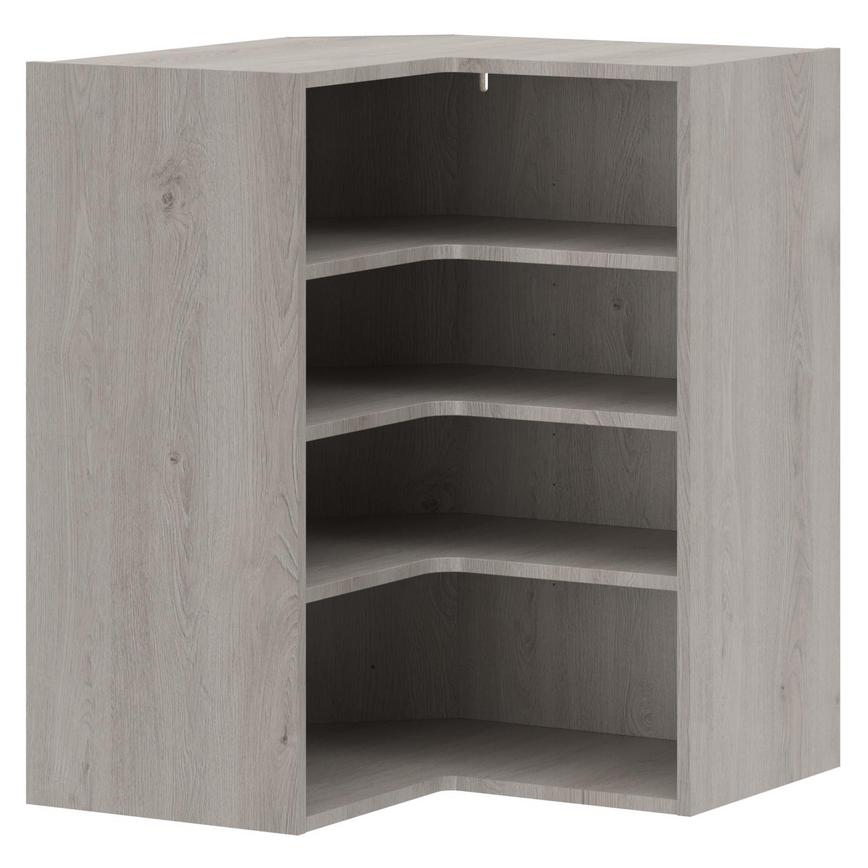 Light Grey Oak 731 x 390mm L Shape Corner Tall Wall Cabinet