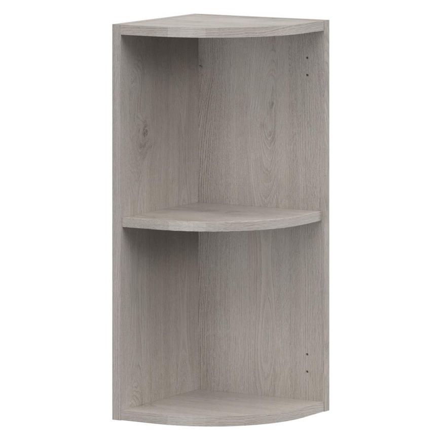Light Grey Oak Curved Wall Cabinet