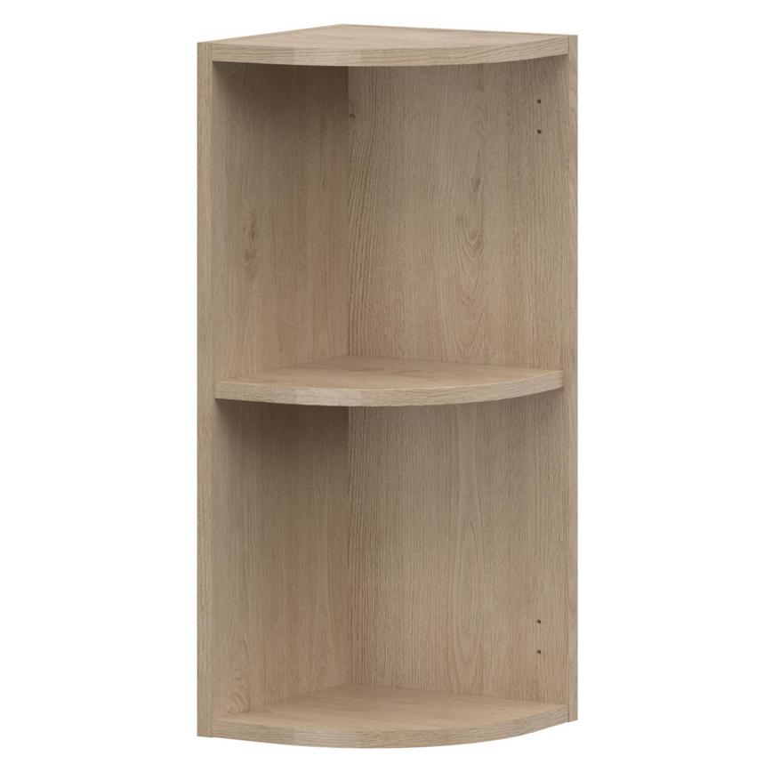 Natural Oak Curved Wall Cabinet