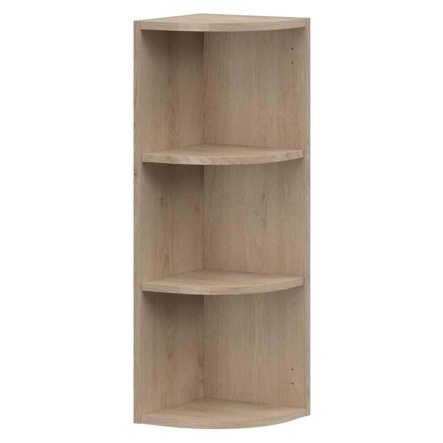 Natural Oak Tall Curved Wall Cabinet