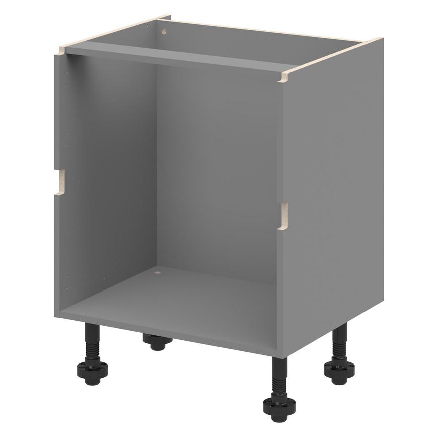 Slate Grey Handleless 700mm 2 Drawer Base Cabinet