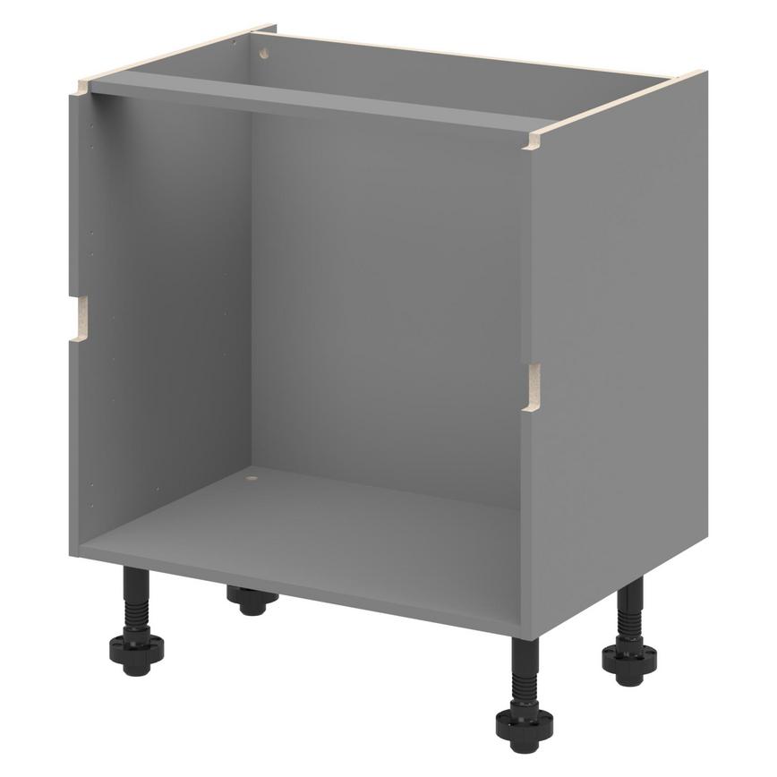 Slate Grey Handleless 800mm 2 Drawer Base Cabinet