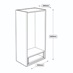 500mm Tall Glass Wall Cabinet Blum Box Line Drawing
