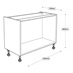 1000mm Drawer Base Corner Cabinet Line Drawing