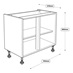 700mm Hi-Line Base Cabinet Line Drawing