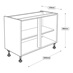 1000mm Hi-Line Base Cabinet Line Drawing
