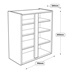 700mm Tall Wall Cabinet Line Drawing