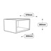 300mm Larder Top Box Line Drawing
