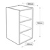 450 x 390mm Full Height Wall Cabinet Line Drawing