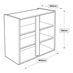 800 x 390mm Full Height Wall Cabinet Line Drawing