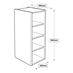 300 x 390mm Tall Wall Cabinet Line Drawing