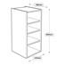 400 x 390mm Tall Wall Cabinet Line Drawing