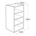 450 x 390mm Tall Wall Cabinet Line Drawing