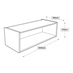1000 x 390mm Fridge Freezer Bridging Cabinet Line Drawing
