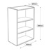 600 Tall Wall Cabinet Line Drawing
