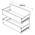 1000 2 Drawer Pack Line Drawing
