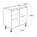 800mm Hi-Line Base Cabinet Line Drawing