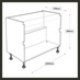 1000 Drawer Sink Base Cabinet Line Drawing