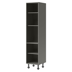 Croft Grey Handleless 500 Tall Larder Tower Cabinet