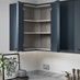 Light Grey Oak L Shaped Corner Wall Unit