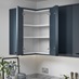 L Shaped White Corner Wall Unit