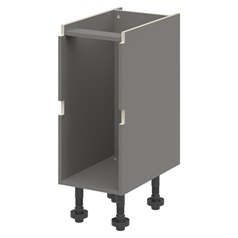 Croft Grey 750mm x 350mm x 575mm Ready Assembled Handleless Drawer Base Cabinet