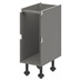 Croft Grey 750mm x 350mm x 575mm Ready Assembled Handleless Drawer Base Cabinet