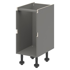 Croft Grey 750mm x 400mm x 575mm Ready Assembled Handleless Drawer Base Cabinet