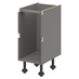 Croft Grey 750mm x 400mm x 575mm Ready Assembled Handleless Drawer Base Cabinet